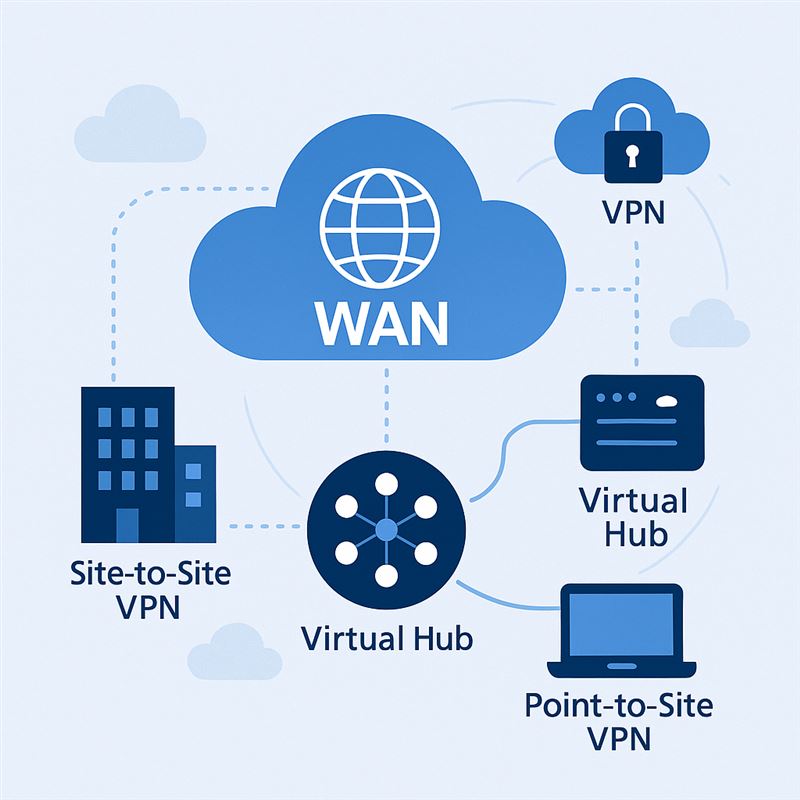 Virtual WAN VPN server